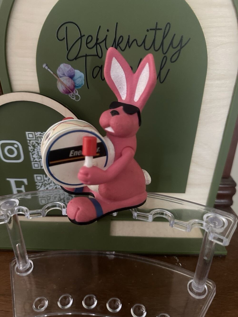 Vintage Energizer Bunny Squeeze Light Figurine Flashlight (For Display)